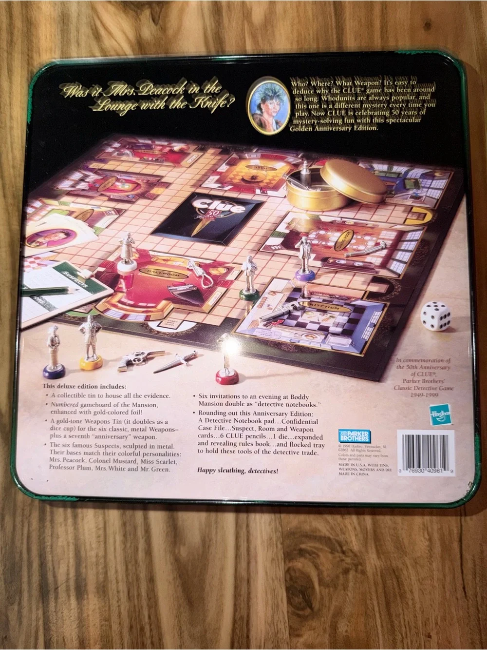 Parker Brothers clue 50th